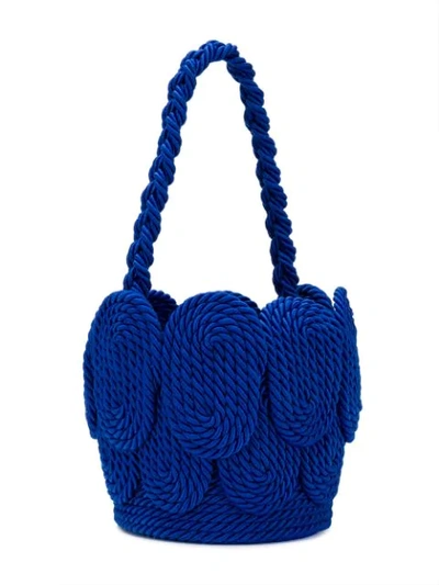 Shop Mehry Mu Mini Cha Cha Shell Bag In Blue