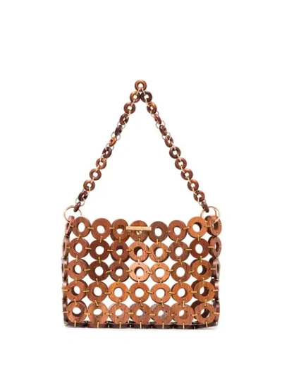 Shop Cult Gaia Jasmin Shoulder Bag In Brown