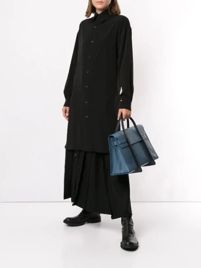 Shop Discord Yohji Yamamoto Aerial Tote In Blue