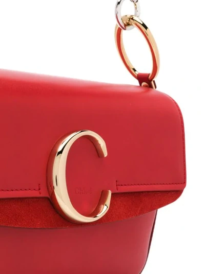 CHLOÉ C SHOULDER BAG - 红色