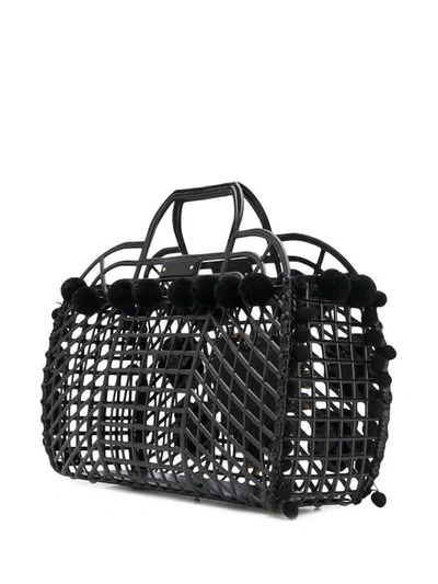 Shop Dolce & Gabbana Gomma + Ricamo Pvc Bag In Black