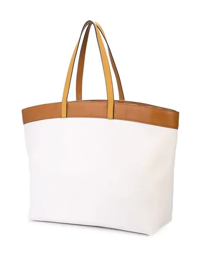 Shop Simon Miller Two Tone Tote Bag In White