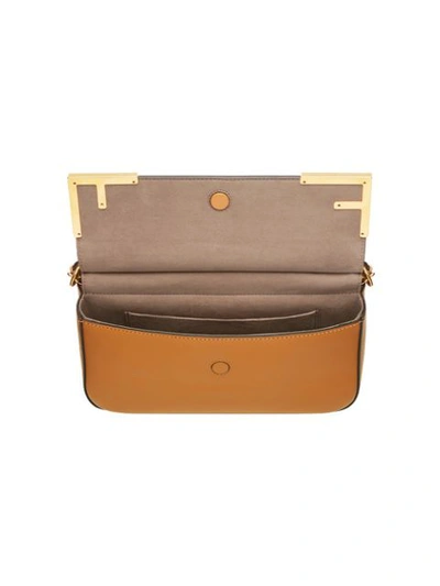 Shop Fendi Brown Chain Strap Logo Shoulder Bag
