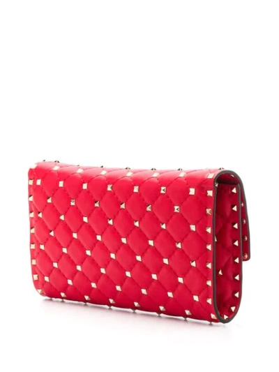 Shop Valentino Rockstud Spike Crossbody Bag In Red