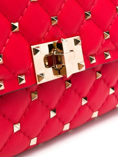 Shop Valentino Rockstud Spike Crossbody Bag In Red