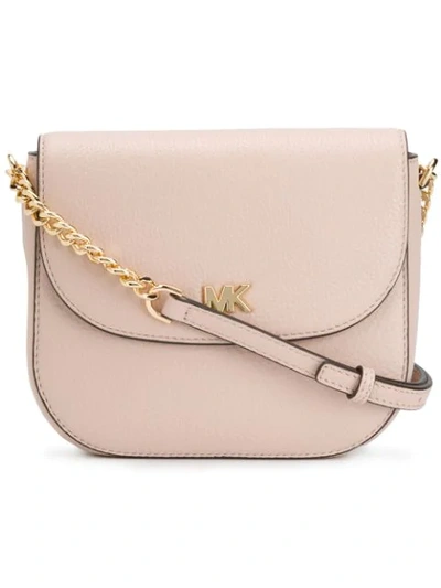 MICHAEL MICHAEL KORS MOTT DOME CROSSBODY BAG - 粉色