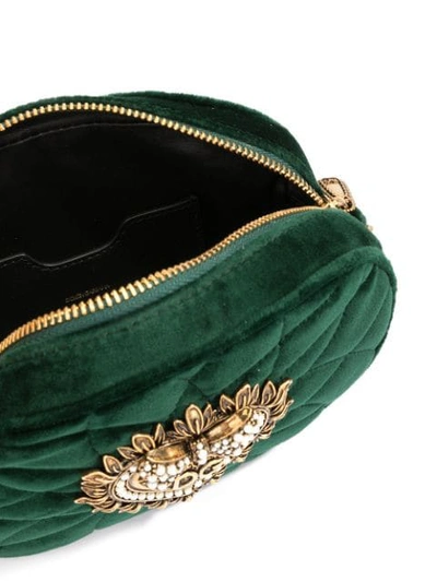 Shop Dolce & Gabbana Devotion Camera Bag In Green