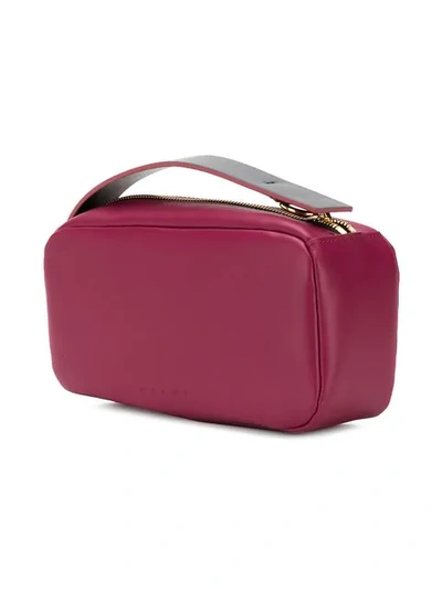 Shop Marni Zipped Clutch In Pink