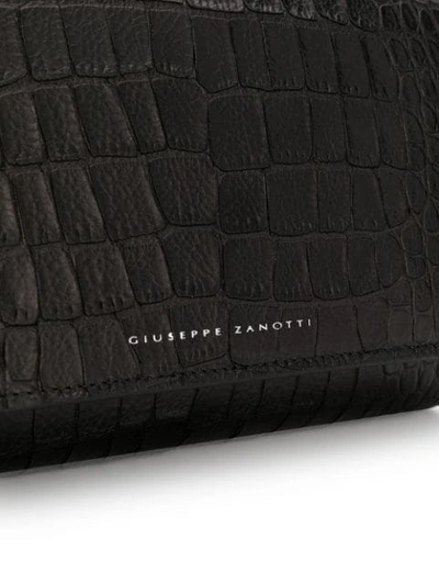 Shop Giuseppe Zanotti Emilee Clutch Bag In Black