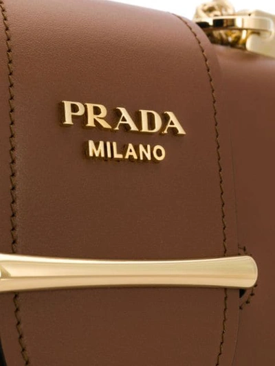 PRADA SIDONIE SHOULDER BAG - 棕色