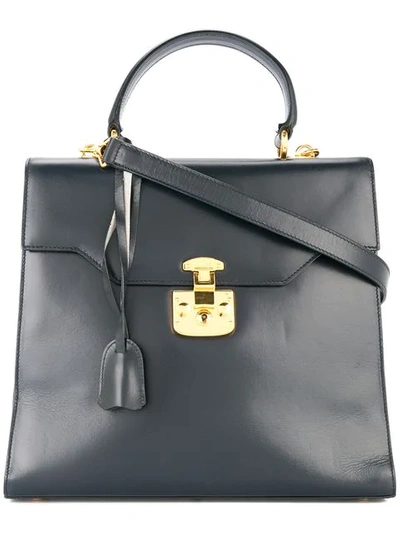 Pre-owned Gucci Vintage Lady Lock 2way Handbag - 黑色 In Black