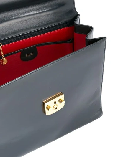 Pre-owned Gucci Lady Lock 2way Handbag In Black