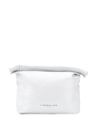 Shop Simon Miller Roll Top Clutch Bag In White