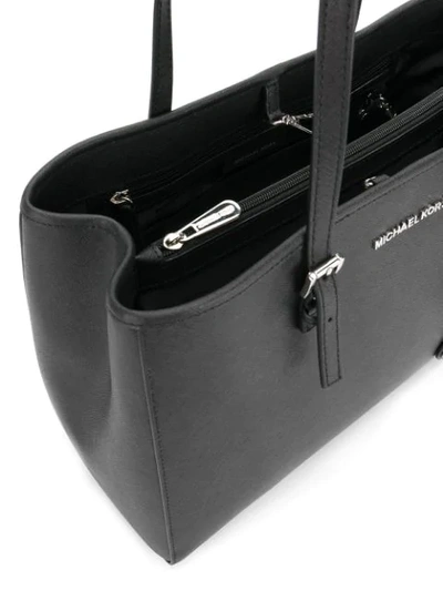 Shop Michael Kors Jet Set Travel Tote In Black