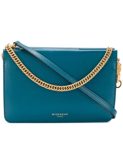 Shop Givenchy Cross 3 Cross Body Bag In Blue