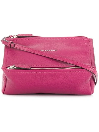 Shop Givenchy Mini Pandora Crossbody Bag In Purple