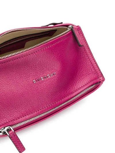 Shop Givenchy Mini Pandora Crossbody Bag In Purple