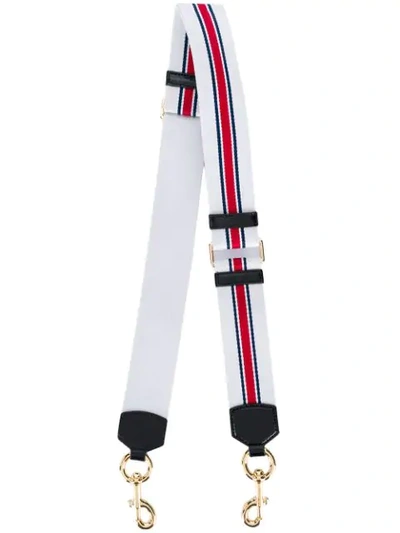 Shop Marc Jacobs Sport Stripe Webbing Strap  In White