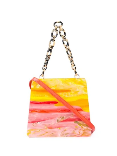 Shop Edie Parker Sunset Structured Tote In Multicolour