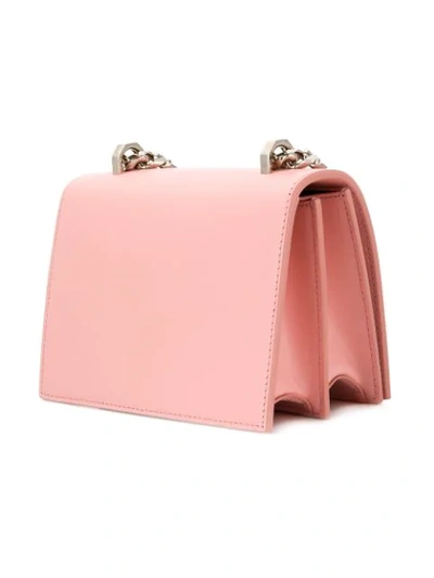 Shop Alexander Mcqueen Knuckle Crossbody Bag In 5501 Pink