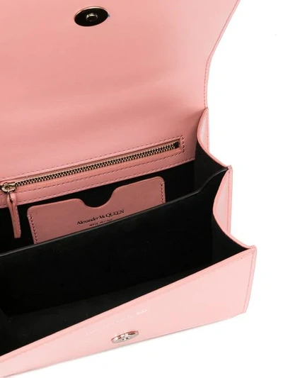 Shop Alexander Mcqueen Knuckle Crossbody Bag In 5501 Pink