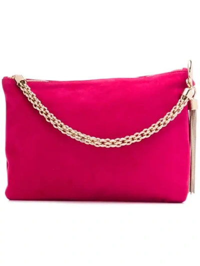 Shop Jimmy Choo Callie Clutch Bag In Pink