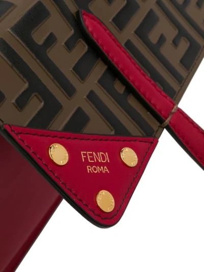 Shop Fendi Regular Flip Tote Bag In Red