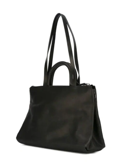 Shop Marsèll Hanging Tag Shoulder Bag In Black