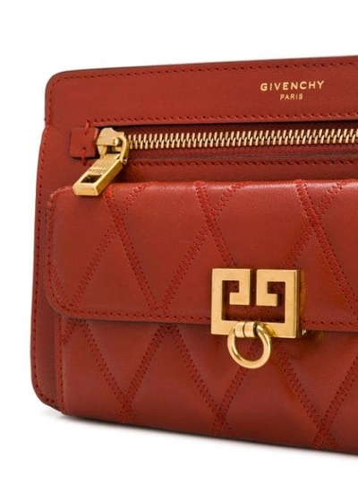 Shop Givenchy Pocket Crossbody Bag - Brown