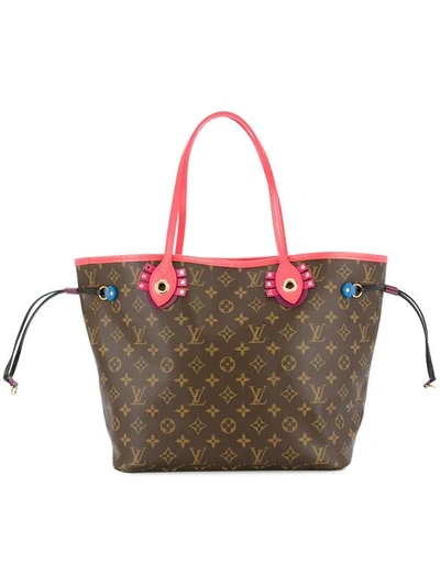 Pre-owned Louis Vuitton Neverfull Mm Tote Bag In Brown, Pink, Etc