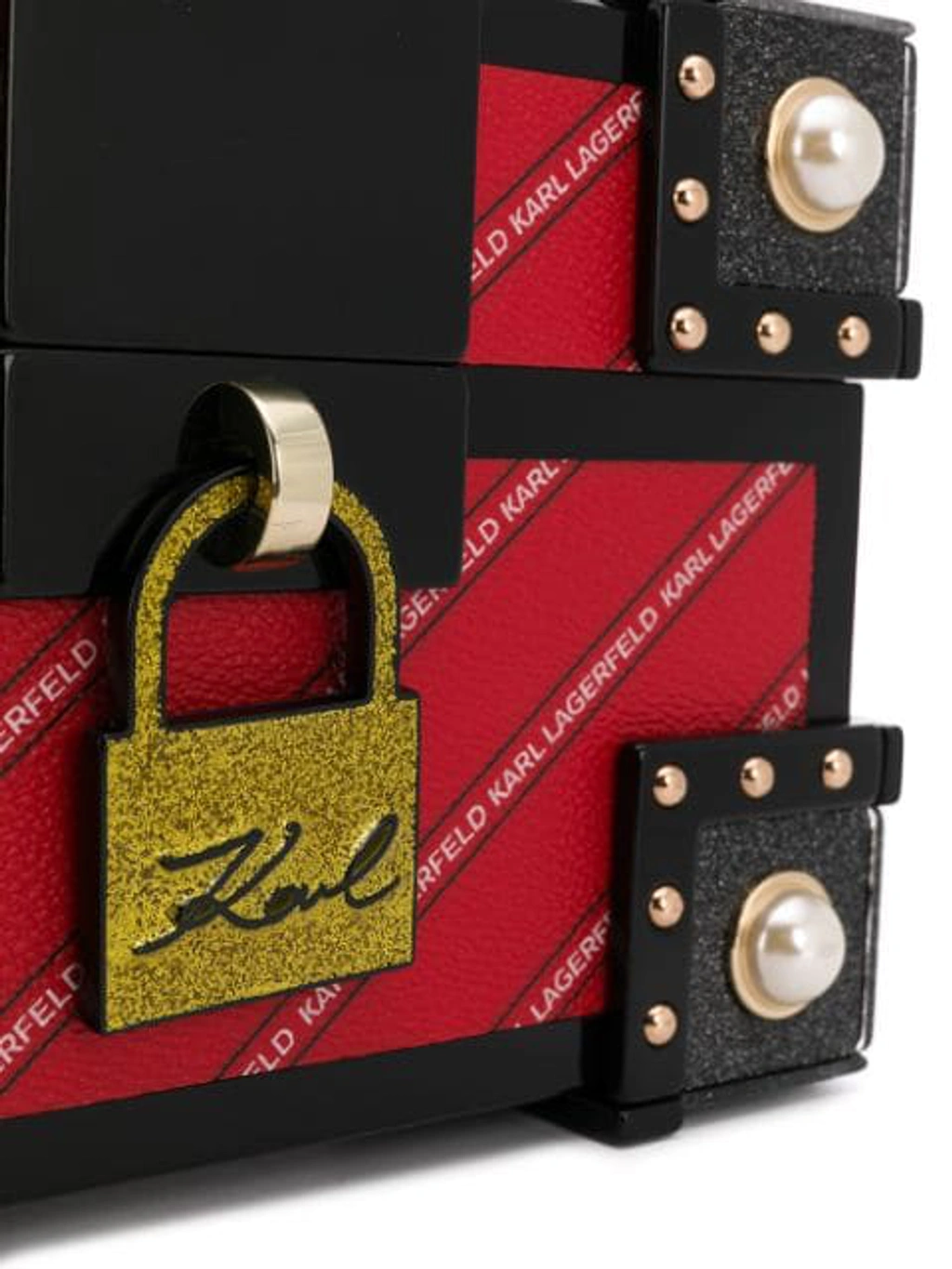 Karl Lagerfeld Karl Treasure Box Minaudiere Bag In Red ModeSens