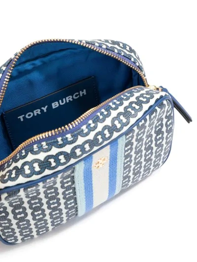 Shop Tory Burch Gemini Link Mini Bag In Blue