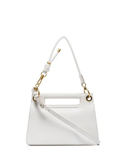 GIVENCHY WHITE WHIP SMALL LEATHER SHOULDER BAG - 白色