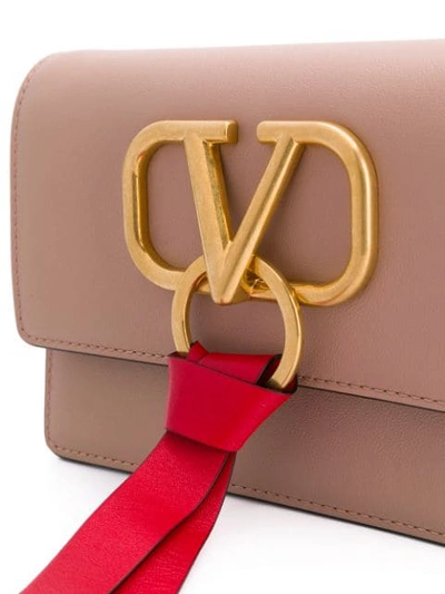 Shop Valentino Small Vring Cross-body Bag In Neutrals