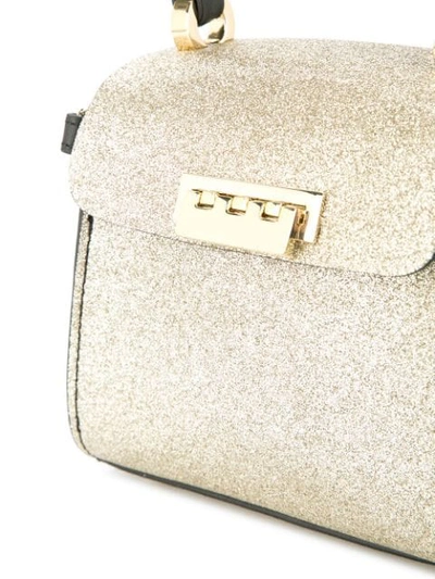 Shop Zac Zac Posen Eartha Iconic Mini Top Handle Bag In Metallic