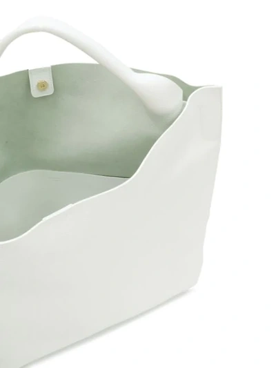 Shop Jil Sander Foldover Tote Bag In White