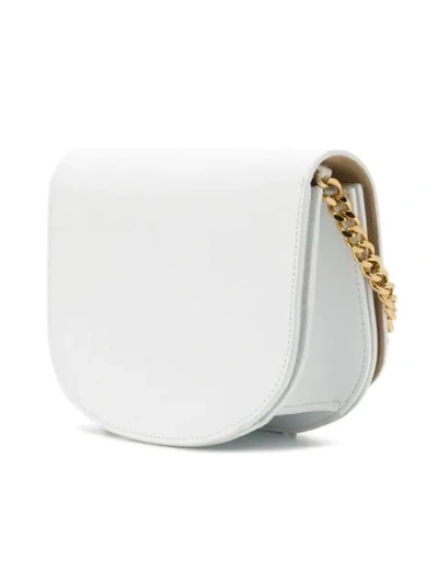 Shop Victoria Beckham Nano Half Moon Box Bag In White
