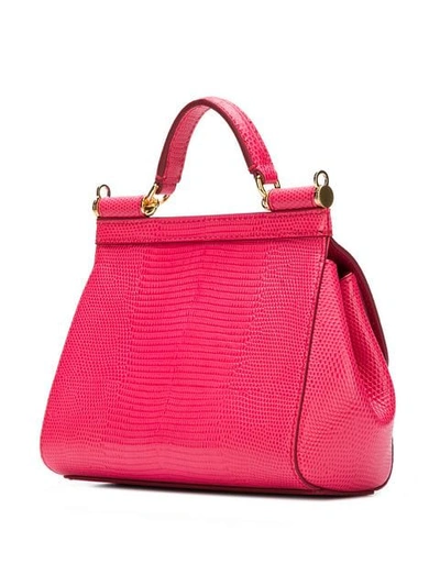 Shop Dolce & Gabbana Sicily Small Tote Bag In Pink