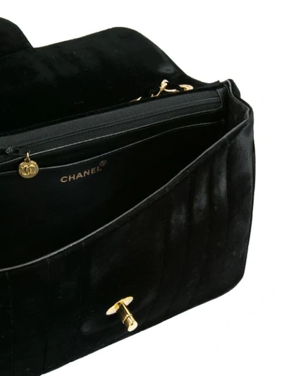 Pre-owned Chanel Vintage 古着jumbo Mademoiselle单肩包 - 黑色 In Black
