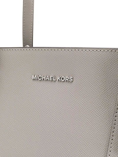 Shop Michael Michael Kors Open-top Tote In Grey