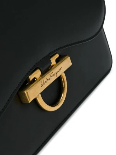 SALVATORE FERRAGAMO CLASSIC FLAP BAG - 黑色