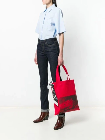Shop Calvin Klein 205w39nyc X Andy Warhol Foundation Tote In Red