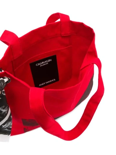 Shop Calvin Klein 205w39nyc X Andy Warhol Foundation Tote In Red