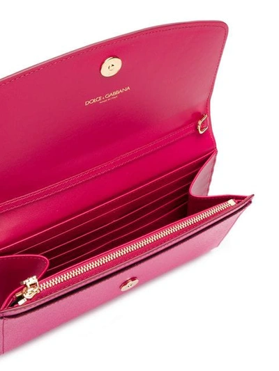 Shop Dolce & Gabbana Embellished Dg Bag In Pink
