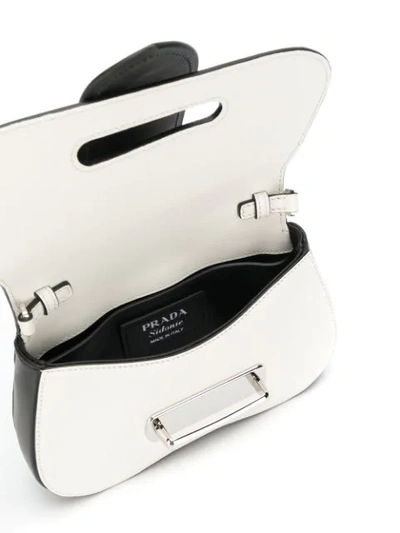 Shop Prada Sidonie Belt Bag In White