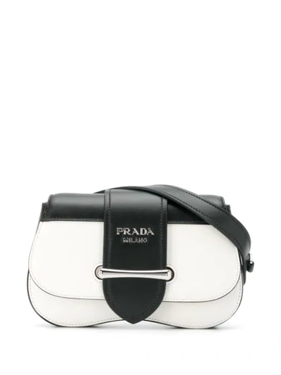 Shop Prada Sidonie Belt Bag In White