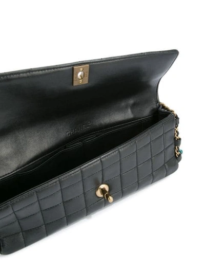 Pre-owned Chanel Vintage Chocolate Bar Shoulder Bag - Black