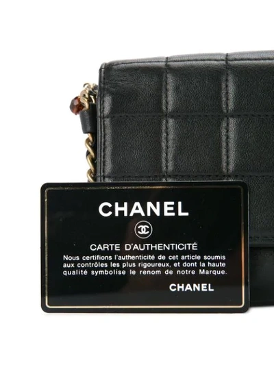 Pre-owned Chanel Vintage Chocolate Bar Shoulder Bag - Black