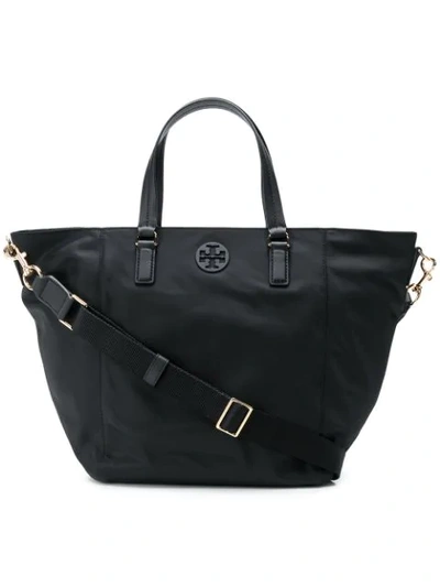 Shop Tory Burch Tilda Nylon Small Tote In Black