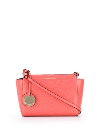 Shop Emporio Armani Small Crossbody Bag In Pink